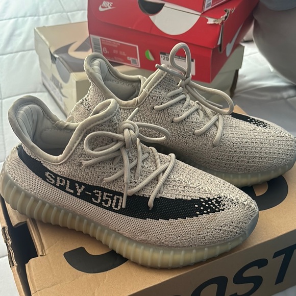 Adidas Kids Yeezy Boost 350 Tan - Main Image